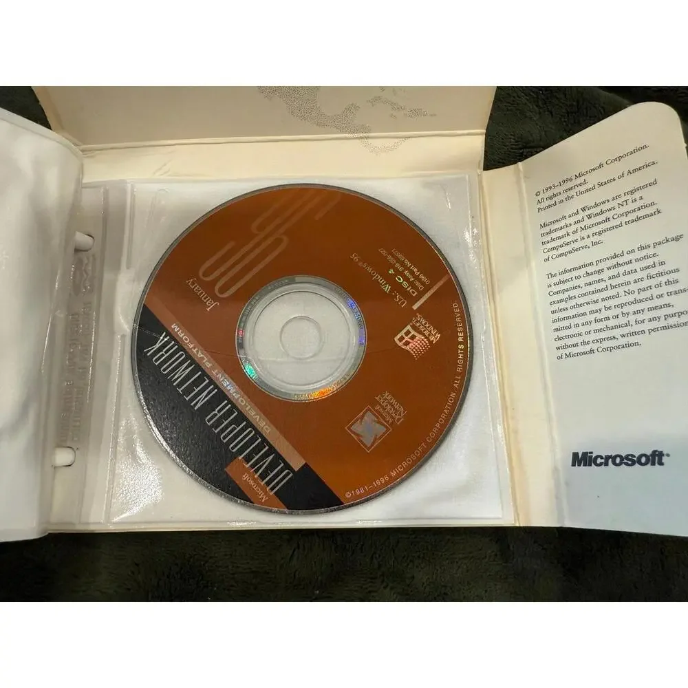 Microsoft Developer Network Vintage SDK & Operating Systems for Windows